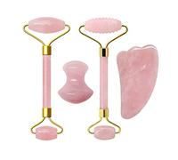 Natural Gouache Scraper Jade Roller Rose Quartz Massage Roller Gouache Scraper Pink Crystal Facial Scraper Jade Facial Roller,Type C