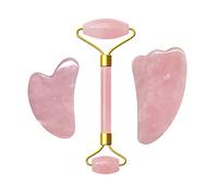 Natural Gouache Scraper Jade Roller Rose Quartz Massage Roller Gouache Scraper Pink Crystal Facial Scraper Jade Facial Roller,Type E