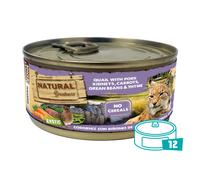Natural Greatness Gato Lata Complet Codorniz Con Riñones De Cerdo, Zanahoria, Judías Y Tomillo 12 X 70 Gr