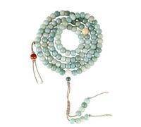 Natural Green Bodhi Seed 108 Mala Beads Bracelet for Women Buddhist Prayer Beads Necklace