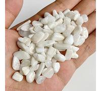 Natural Green Stone Chips No Hole Beads 6-9MM Prehnitese Crystal Gem Irregular Stone For Fish Tank Bonsai Unakit,2 Moonstone,50G