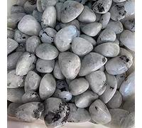 Natural Grey Moonstone Quartz Stones censura Cristal Grava Minerales y piedras Espécimen de piedras preciosas ásperas-100 gramos_aprox25-35mm
