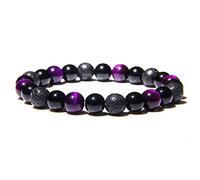 Natural Hematite Bead Bracelets Men Magnetic Health Protection Women Opal Jewelry-22_8mm
