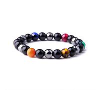 Natural Hematite Bead Bracelets Men Magnetic Health Protection Women Opal Jewelry-4_6mm