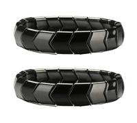 Natural Hematite Bracelet Men, 2 Piezas Pulsera De Hematita Hombre, Pulseras Piedras Naturales Para Hombres, Joyeria Hombre Para Trabajo Diario, Estudio, Deportes, Viaje, Oficina, Fiesta, Cumpleaños