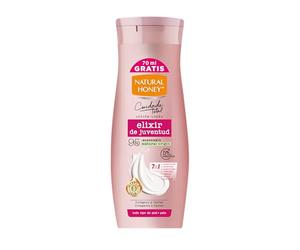 Natural Honey, Cuidado Total, Loción Corporal Elixir de Juventud, 400 ml | Fórmula 7 en 1 con Colágeno, Caviar e Ingredientes Activos, 72H de Hidratación, con Sérum de 3 Aceites para una Piel Radiante