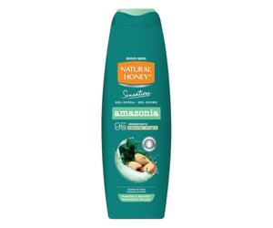 Natural Honey, Gel de Ducha Amazonia Hidratante y Nutritivo, con Extracto de Castañas Brasileñas y Hydradermal Complex para una Piel Hidratada, Fresca y Revitalizada, Línea Sensations, 650 ml