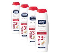 Natural Honey Gel de Ducha Urea, Skin Expert 600 ml Cuidado Corporal (Paquete de 4)