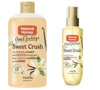 Natural Honey Good Feelings Sweet Crush Fragancia Vainilla Dulce Gel de Ducha 500 ml + Body Mist Sweet Crush 200ml