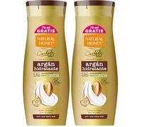 Natural Honey, Loción Corporal Argán Hidratante para Pieles Secas, 72H de Hidratación Profunda, Fórmula con Aceite de Argán y Sérum de 3 Aceites, Piel Suave y Radiante, Línea Cuidado Total, 400 ml