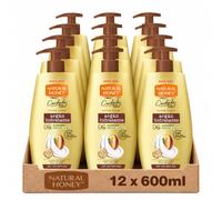 Natural Honey - Loción Corporal Hidratante con Aceite Argán, Pack 12x600ml | Para Pieles Secas, 72H de Hidratación Profunda, Fórmula con Sérum de 3 Aceites, Piel Suave y Radiante, Línea Cuidado Total