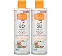 Natural Honey, Oil & Go Coco Addiction, Aceite de Ducha sin Aclarado con Aceite de Coco, 24H de Hidratación con Aroma Tropical, Absorción Rápida, Acabado No Graso, Nutritivo y Revitalizador, 250 ml