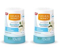 Natural Honey, Sensitive Antitranspirante Roll On Hipoalergénico y Dermoprotector, Sin Alcohol, 48H de Protección Suave Contra los Malos Olores, Fórmula Anti Manchas, Fragancia de Gardenia, 50 ml