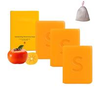 Natural Ingredients Persimmon Soaps, Organic Moisturizing Eliminating Odor Wash Soap, Handmade Deodorizing Soaps For All Skin Types