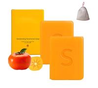 Natural Ingredients Persimmon Soaps, Organic Moisturizing Eliminating Odor Wash Soap, Handmade Deodorizing Soaps For All Skin Types