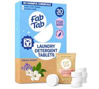 Natural Ingredients - Pestañas de lavandería sin plástico, a base de plantas, conveniente detergente para todas las lavadoras, seguro para familias con mascotas y niños, 30 pestañas