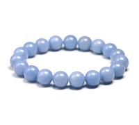 Natural Jade Blue Angelite Beads 6 8 8 mm para Mujeres Energía Joyería Hecha a Mano (Color: 8 mm)