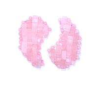 Natural Jade Eye Mask Mask Blindfold Patch Jade Stone Beads,Pink Moon