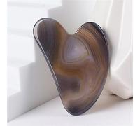 Natural Jade Gua Sha Stone Massage Grey Agate Guasha Plate Jade Face Massager Scrapers Beauty Tools1Pcs