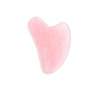 Natural Jade Guasha Scrapping Massage Scraper Face Massager Board con caja Jade Massager Rose Cuarzo Aguas Acupoint Care facial-Corazón rosa sin caja