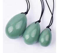 Natural Jade Yoni Egg Set Crystal Kegel Exercise Ball per il massaggio del corpo Pavimento pelvico - Trapano