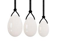 Natural Jade Yoni Egg Set Kegel Jade Huevos Apretando Vaginal 100% Huevo de Jade, Huevos Perforados