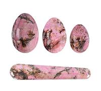 Natural Jade Yoni Egg Set Women Pelvic Floor Muscle Kegel Exercise Yoni Eggs -Red_Jasper_Set