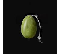 Natural Jade Yoni Huevo Higiene Femenina Cuidado Kegel Bola para Mujeres PC Ejercicio muscular, cuerda de silicona-medio