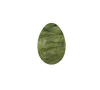 Natural Jade Yoni Huevo Higiene Femenina Cuidado Kegel Bola para Mujeres PC Ejercicio muscular, Medio no perforado