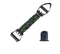 Natural Latex 3-Hole Resistance Stretcher, 2025 New 3 Levels of Tension Adjustable Strap - Full Body Stretching & Strength Training, Fitness Resistance for Body Stretching (105 Lbs-Green)
