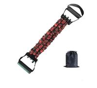 Natural Latex 3-Hole Resistance Stretcher, 2025 New 3 Levels of Tension Adjustable Strap - Full Body Stretching & Strength Training, Fitness Resistance for Body Stretching (75 Lbs-Red)