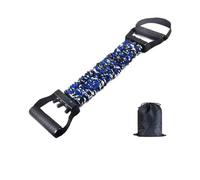 Natural Latex 3-Hole Resistance Stretcher, 2025 New 3 Levels of Tension Adjustable Strap - Full Body Stretching & Strength Training, Fitness Resistance for Body Stretching (135 Lbs-Blue)
