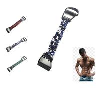 Natural Latex 3-Hole Resistance Stretcher, Chest Expander Stretch Bands for Men 3 Hole Resistance Stretcher for Strength Training, Flexibility & Restore Strength (Blue 135LBS)