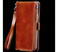 Natural Leather Case For Samsung Galaxy S21 S22 Ultra S20 S21 Fe S9 S10 Plus Note 20 10 A53 A71 A51 A52 Wallet Stand Holder Bag,Coffee,For Galaxy S22, YHNNH, Coffee, For A32 4G-A325(ALL)