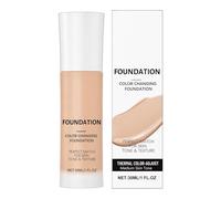 Natural Lightweight Foundation Makeup, Long Lasting Concealer , 30 ml Hydrating Cream with Coverage, Mature Skin Blend with Moisture, Stylish Beauty Design Style, Cosmetic for Spring Autumn Winter