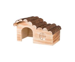 Natural living casetta Hanna in legno fiammato/naturale Trixie