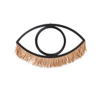 NATURAL LIVING Espejo Ilana RATÁN Negro Y Flecos DE Rafia 41X31CM