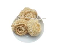 Natural loofah Skin Brush Dish, Kitchen Cleaning Scrubber Soft Loofah Pads, for Dishwashing Household Cleaning Helper (3-OCS B)