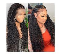 Natural Looking & Comfortable | Long Lasting Quali HD Deep Wave 13x4 13x6 Peluca de cabello humano con frente de encaje Cabello Remy brasileño Transparente Sin cola 360 Peluca con frente de encaje con