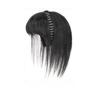 Natural Looking & Comfortable | Long Lasting Quali Simulación de cabello con flequillo, pieza de peluca, frente, banda for el cabello, flequillo, una peluca, relleno de cabeza, cubierta de cabello, ca