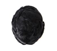 Natural Looking Hairpiece for Men, 130% Densidad V Hombres Toupee Envío Gratis Hombres Prótesis Capilar Cabello Durable Anudado Peluca de Cabello Humano Natural, Invisible & Breathable Hair Toupee Fo