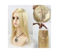 Natural Looking Hairpiece for Women, Adorno for el cabello con cierre de encaje superior de seda de 5 "× 5" con clip for el cabello de bebé en adornos for el cabello humano Cabello Remy brasileño # 61