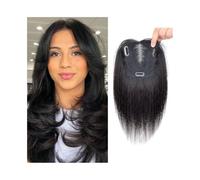 Natural Looking Hairpiece for Women, Topper de cabello humano real for mujeres, 13X12 cm, Base de encaje suizo transpirable, piezas de cabello, línea de cabello Natural de 10 pulgadas, postizos Remy f