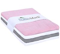 natural Mark® 4 unidades Mull paños | Gasas | pañales de tela | spuck paños aprox. 70 x 70 cm, 100% algodón, muselina, varios. Color Hatchback, con certificación Öko-tex, Premium Calidad
