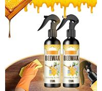 Natural Micro-Molecularized Beeswax Spray, Muebles Polish Beeswax Spray, Wood Cleaner and Polish for Wood Doors, Floor, Mesa, Chair, Gabinete Home Furniture to Shine and Protect (2-count, 8 floz)