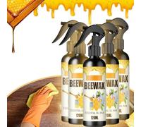 Natural Micro-Molecularized Beeswax Spray, Muebles Polish Beeswax Spray, Wood Cleaner and Polish for Wood Doors, Floor, Mesa, Chair, Gabinete Home Furniture to Shine and Protect (5-count, 20 floz)