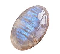 Natural Moonstone Crystal - 6cm Worry Stone | Rainbow Moonstone Gem