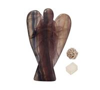 Natural Multi Fluorita Reiki Tallado Espiritual Guardián Ángel de Bolsillo Curación | Terapia de cristales | Selenita del desierto de rosas | Cubo de selenita "2 pulgadas aprox. - Blessfull Healing