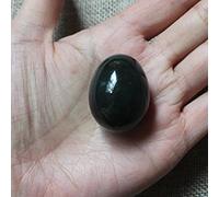 Natural Nephrite Jade Yoni Vagine Massage Egg Drilled Ben Wa Ball Women Kegel Exercise-35mmx25mm