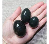 Natural Nephrite Jade Yoni Vagine Massage Egg Drilled Ben Wa Ball Women Kegel Exercise-3pcs mixed per set